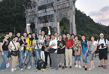数码摄影班9期学员在安徽黄山外拍留影